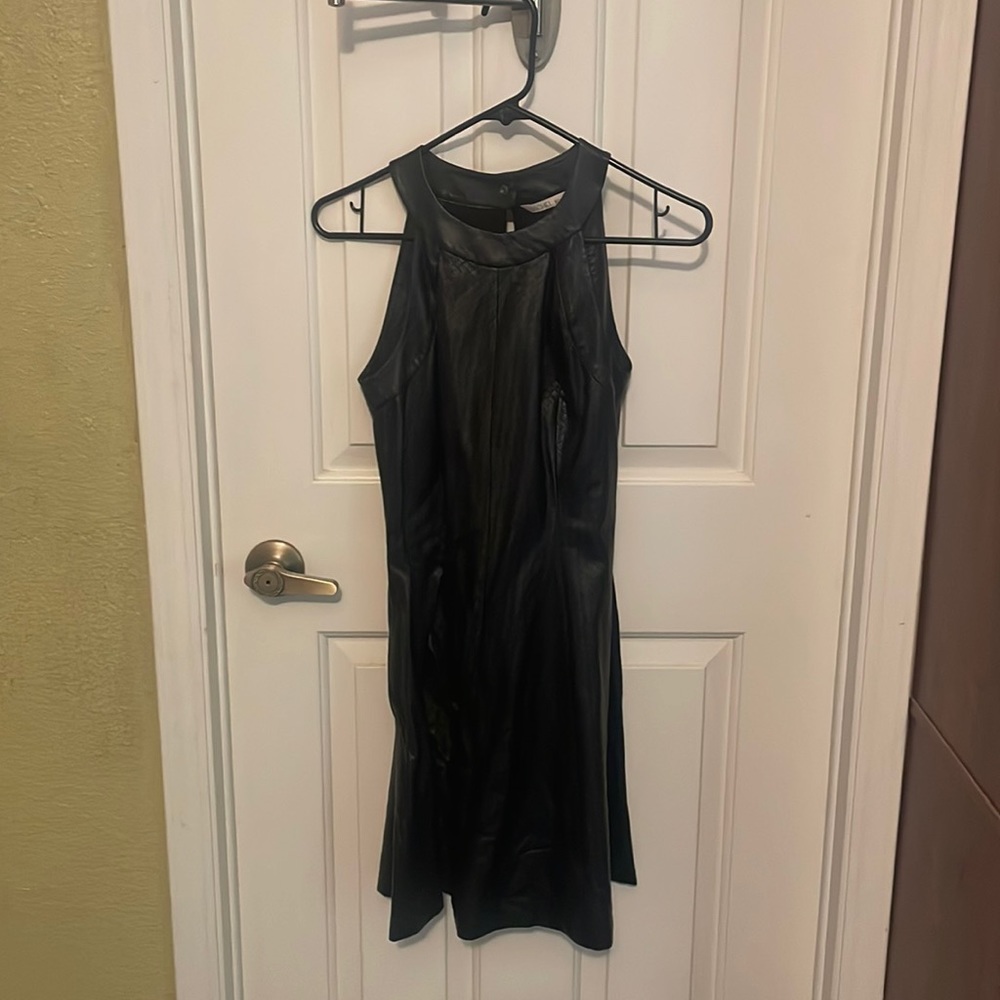 Rachel Roy size 0 black pleather